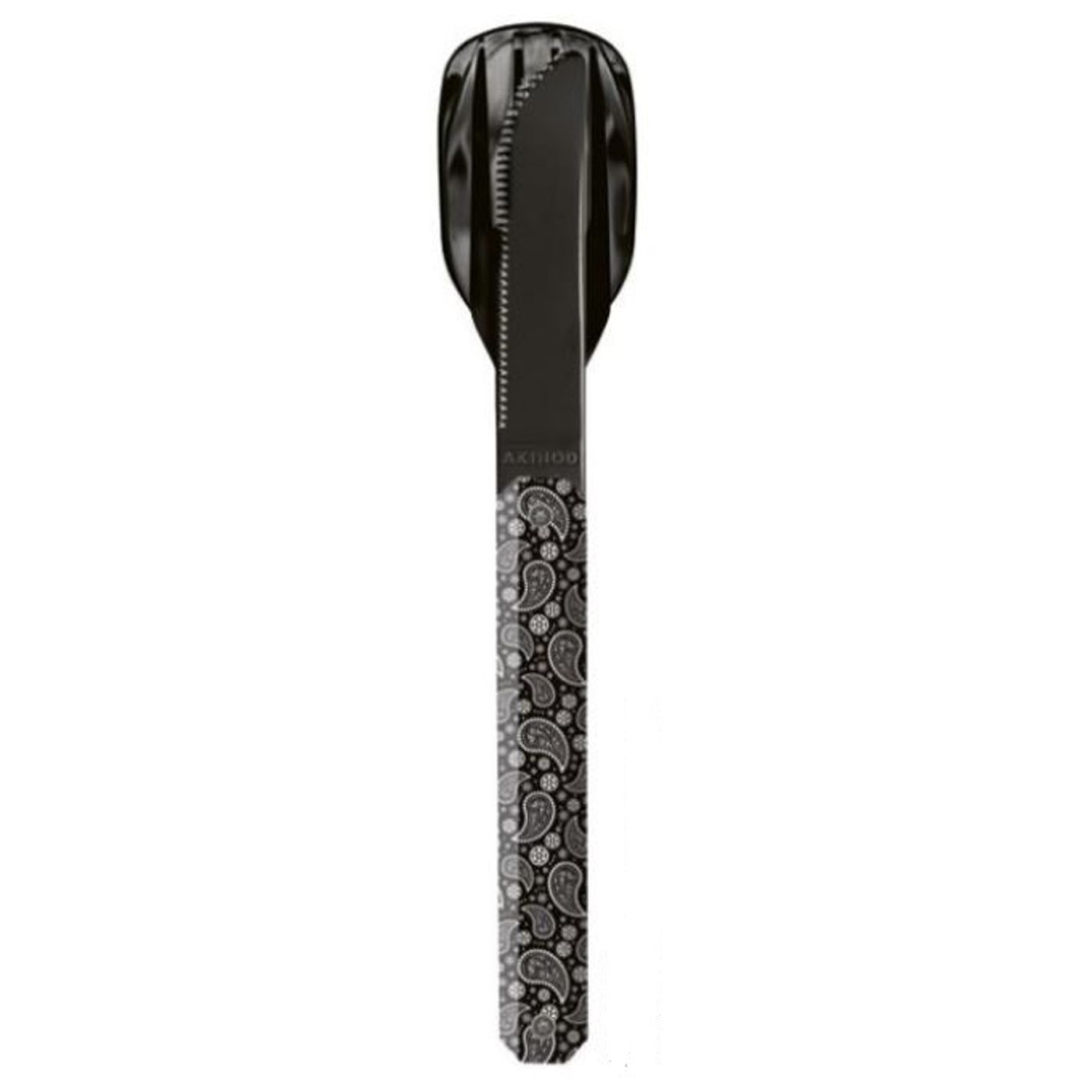 Couverts droits aimantés 12H34 Bandana noir